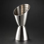Angled Measuring Jigger, 2 oz, shown on a plain studio background