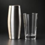 Boston Shaker, Weighted Tin and Glass, 28 oz, shown on a plain studio background