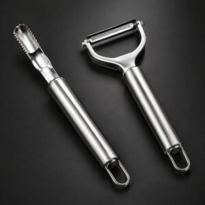 Channel Knife and Peeler Set, shown on a plain studio background