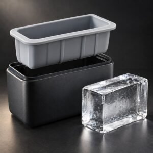 Clear Ice Block Mould, Directional Freeze, 2.4 L, shown on a plain studio background