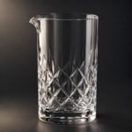 Cut Crystal Mixing Glass with Spout, 750 ml, shown on a plain studio background