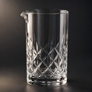 Cut Crystal Mixing Glass with Spout, 750 ml, shown on a plain studio background