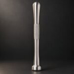 Stainless Muddler with Toothed Head, 20 cm, shown on a plain studio background