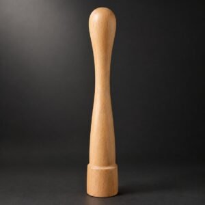 Wooden Muddler, Beech, 21 cm, shown on a plain studio background